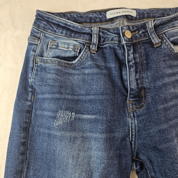 Flying Monkey Jeans Women’s 26 Denim Straight Leg Mid Reg Rise Style Y3175 - Picture 2 of 12